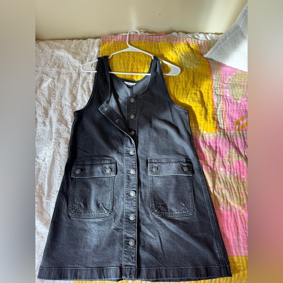 American eagle black denim dress - Picture 1 of 3